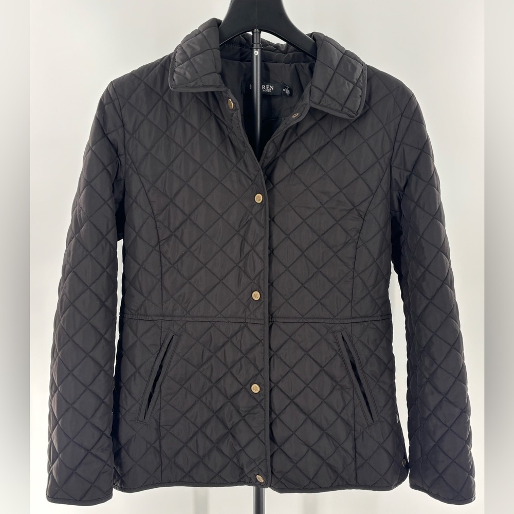 Ralph Lauren Black Diamond Quilted Jacket Women’s Size M